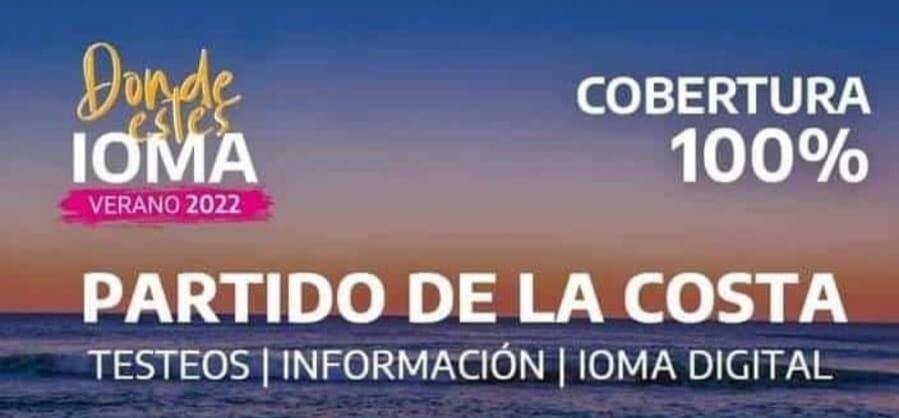 Partido de La Costa: Continúan durante todo febrero las Postas de Verano del IOMA para TESTEOS COVID
