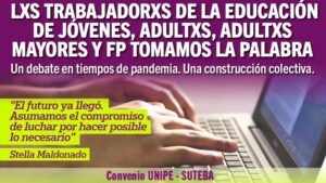 Lee más sobre el artículo Suteba La Costa-Gral.Lavalle: Trayecto formativo para docentes afiliadxs y adherentes trabajadores de CENs, Fines, Secundaria con Oficio, EPA y FP