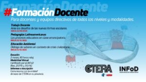 Lee más sobre el artículo Cursos de Formación Docente del INFOD para afiliadxs al Suteba La Costa-Gral.Lavalle
