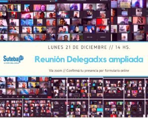 Lee más sobre el artículo Lunes 21: Convocatoria a reunión cuerpo Delegadxs Ampliada de escuelas del Partido de La Costa y Gral. Lavalle