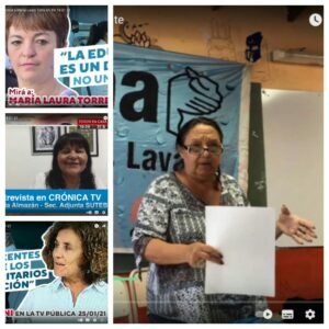 Lee más sobre el artículo Ciclo lectivo 2021: La palabra de María Ema Marocchi y la conducción provincial del Suteba