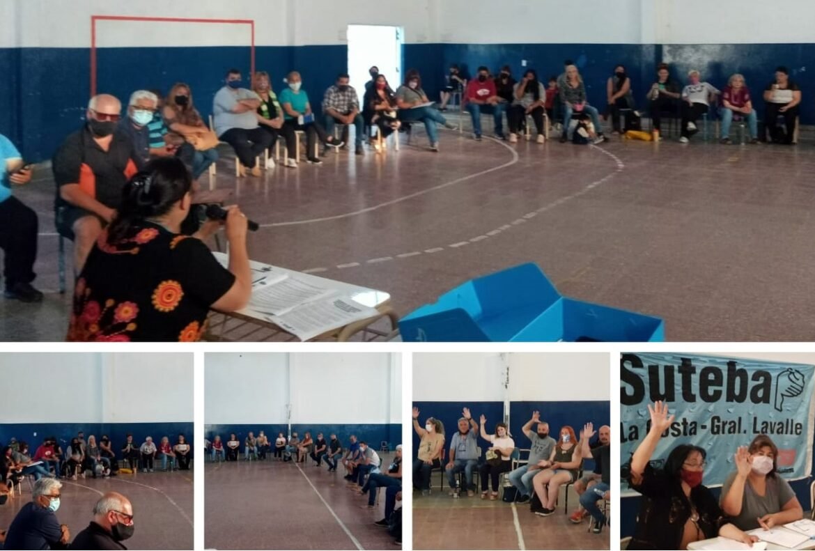 Se desarrolló la Asamblea Ordinaria y Extraordinario en el Suteba La Costa-Gral. Lavalle