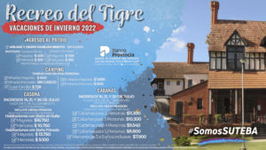 Lee más sobre el artículo Turismo Suteba: Vacaciones de Invierno 2022 en Unidades Propias