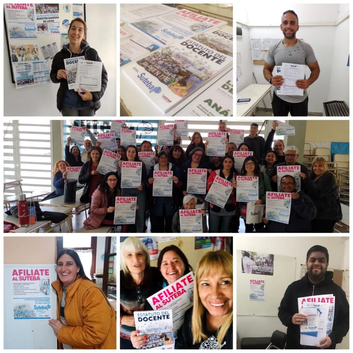 Campaña de afiliación del SUTEBA en las escuelas del Partido de La Costa y Gral. Lavalle