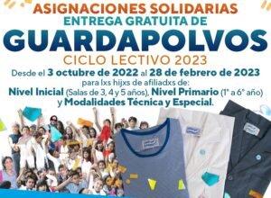 Lee más sobre el artículo Afiliadxs al Suteba La Costa-Gral. Lavalle ya pueden solicitar los GUARDAPOLVOS gratuitos para sus hijxs