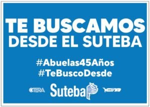 Lee más sobre el artículo Suteba La Costa-Gral. Lavalle se suma a la campaña de Abuelas de Plaza de Mayo #TeBuscoDesde
