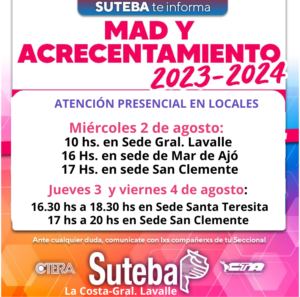 Lee más sobre el artículo Asesoramiento gremial presencial y online para MAD y ACRECENTAMIENTO