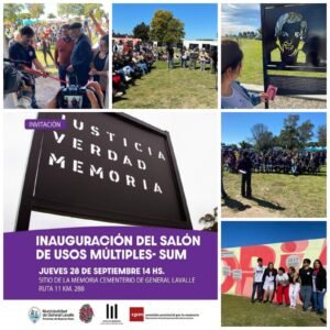 Lee más sobre el artículo El Suteba acompañó la inauguración del SUM en el Sitio de la Memoria de Gral. Lavalle