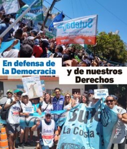 Lee más sobre el artículo JORNADA NACIONAL DE LUCHA: Suteba La Costa-Gral. Lavalle movilizó en contra del DNU de MILEI y la LEY ÓMNIBUS en Santa Teresita y en Mar del Plata