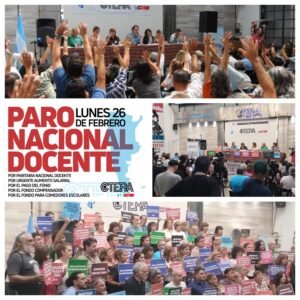 Lee más sobre el artículo Paro Nacional Docente con movilización el 26 de febrero