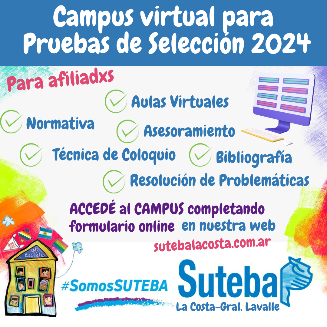 Suteba: Campus virtual para Pruebas de Selección y Concursos