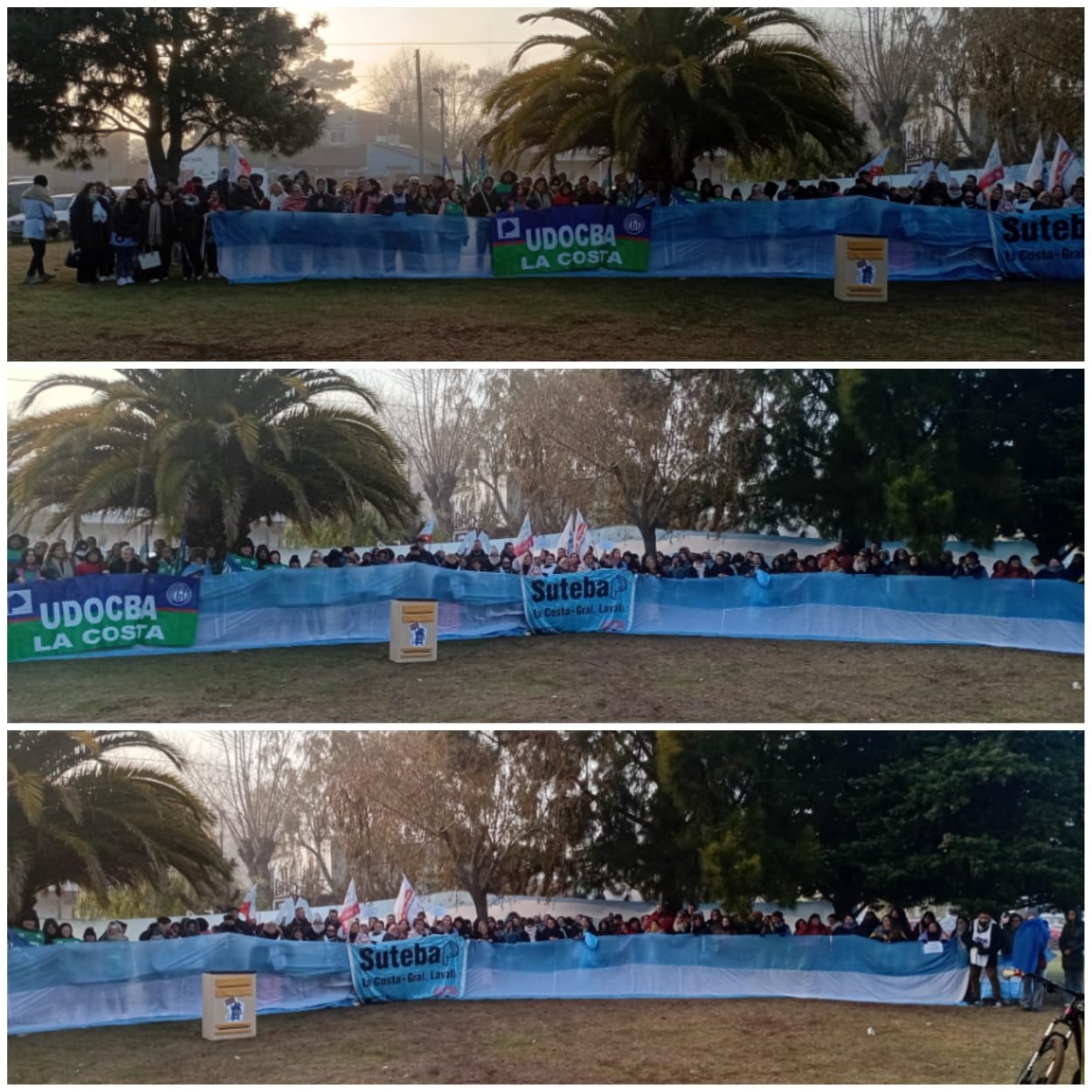 Lee más sobre el artículo Más de 350 docentes se movilizaron en La Costa por escuelas dignas y seguras