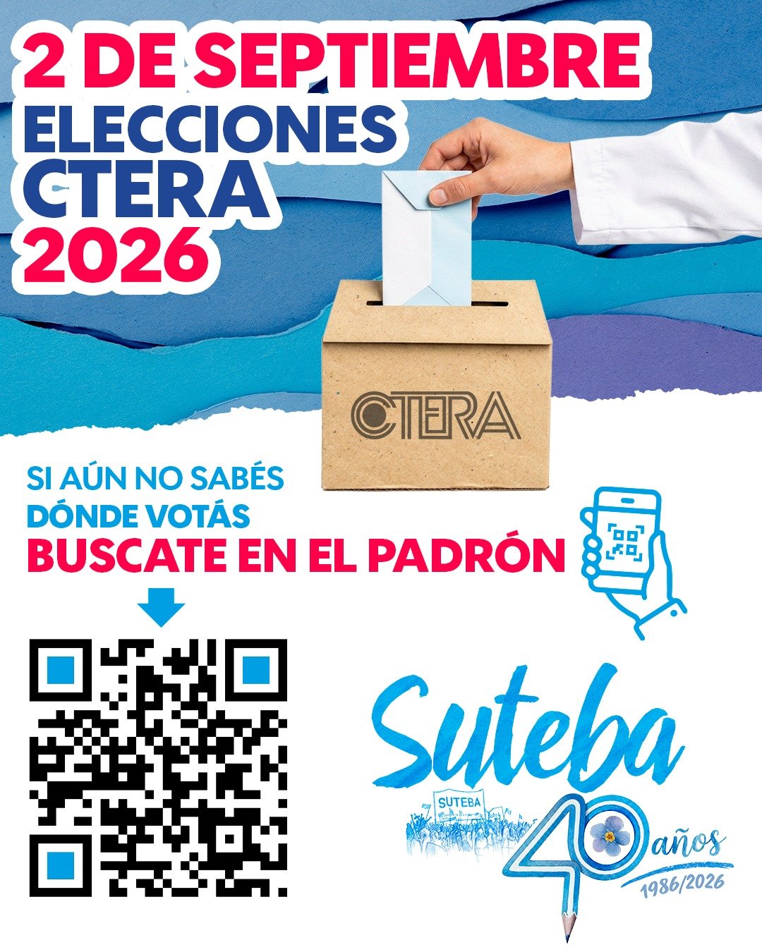 Lee más sobre el artículo ELECCIONES DE LA CTERA 2026